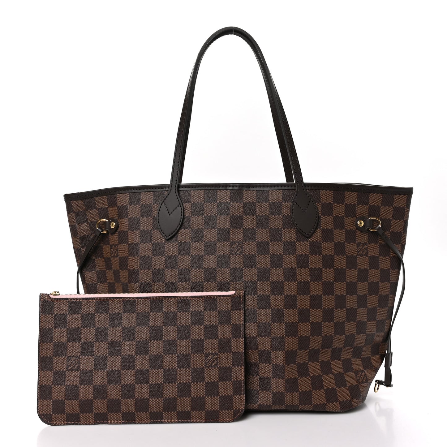 Damier Ebene Neo Neverfull MM Rose Ballerine