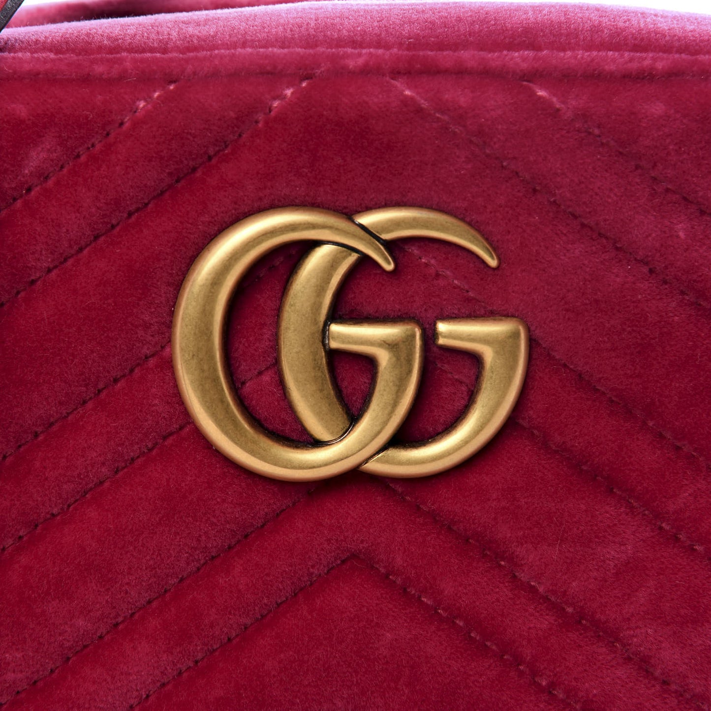 Velvet Matelasse Small GG Marmont Chain Shoulder Bag Light Raspberry Rose