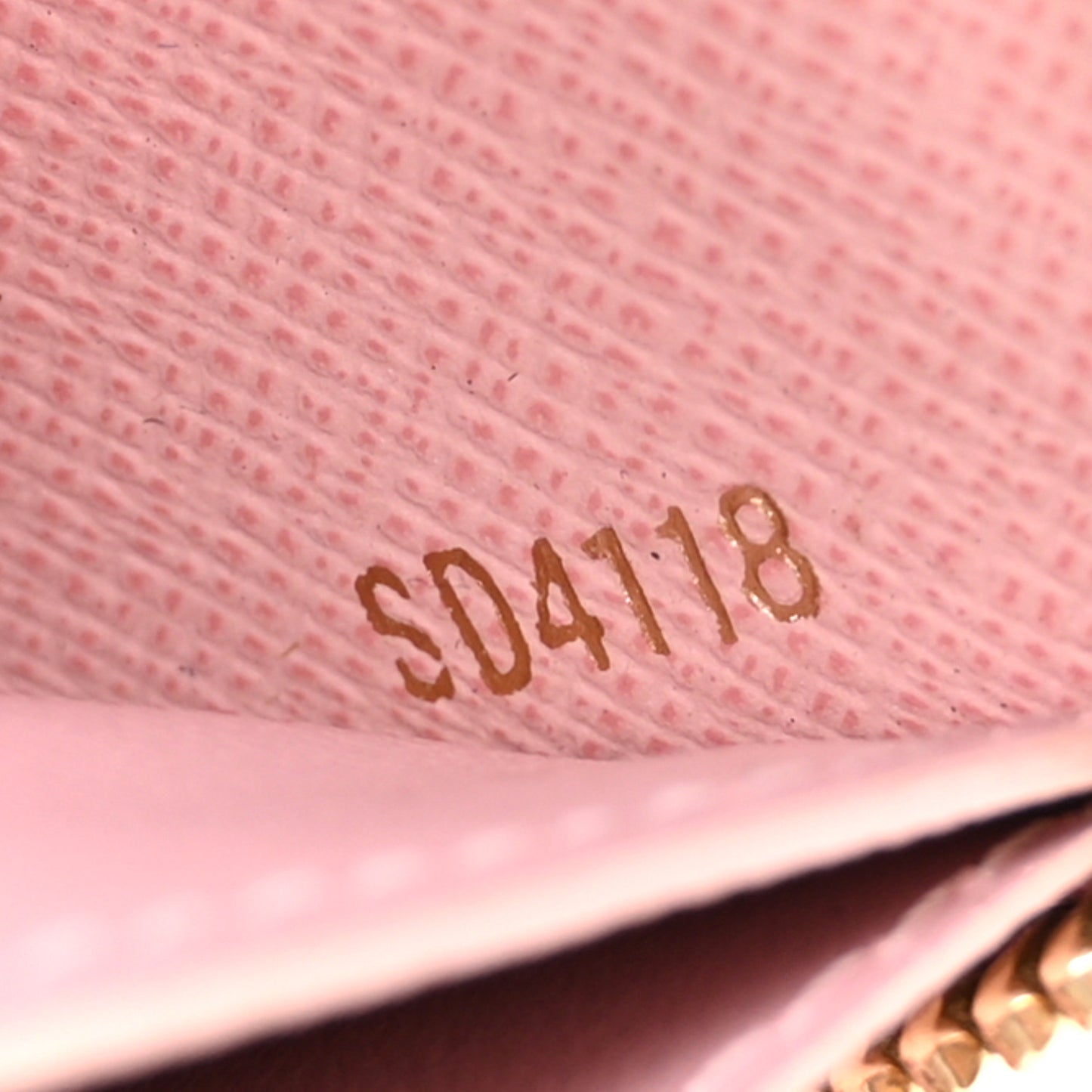 Damier Ebene Clemence Wallet Rose Ballerine