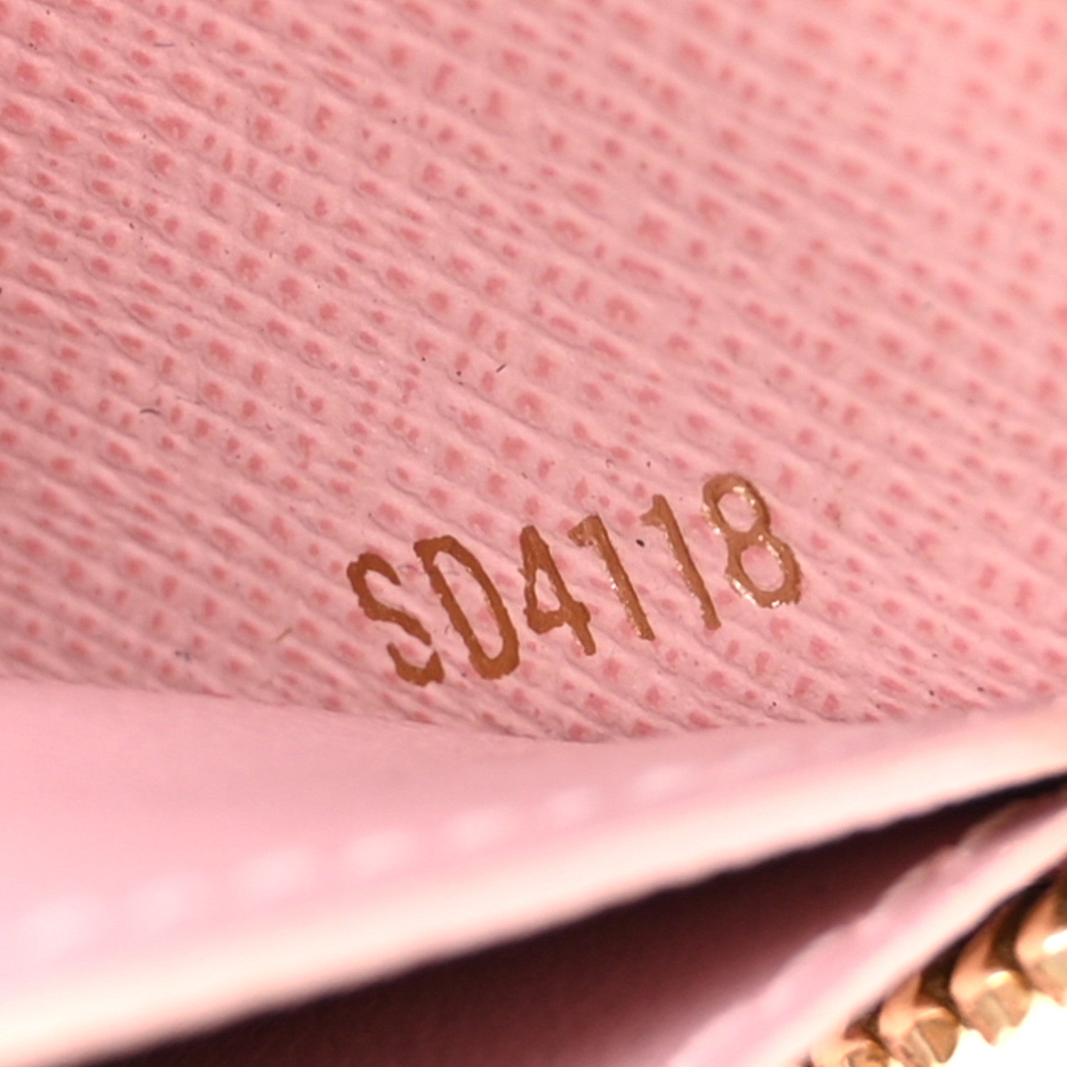 Louis Vuitton Damier Ebene Clemence Wallet Rose Ballerine 7 of 9