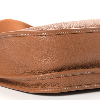 Hermes Taurillon Clemence Evelyne III PM Gold 8 of 9