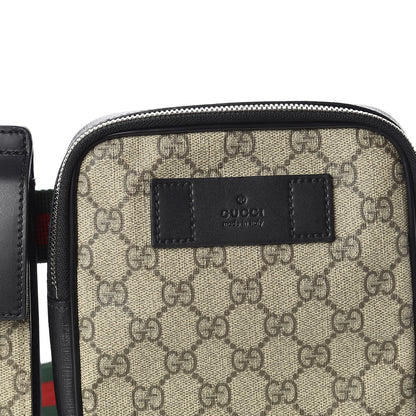 Gucci GG Supreme Monogram Web Belt Bag Black 13 of 15