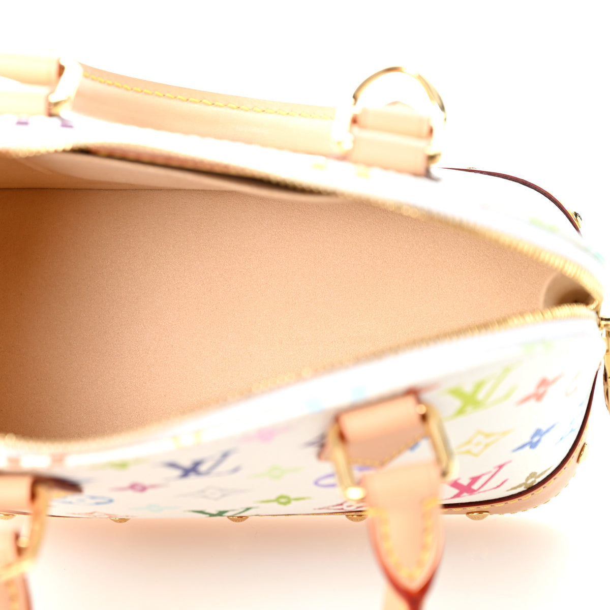 Louis Vuitton LV x TM Monogram Multicolor Alma BB White 7 of 10