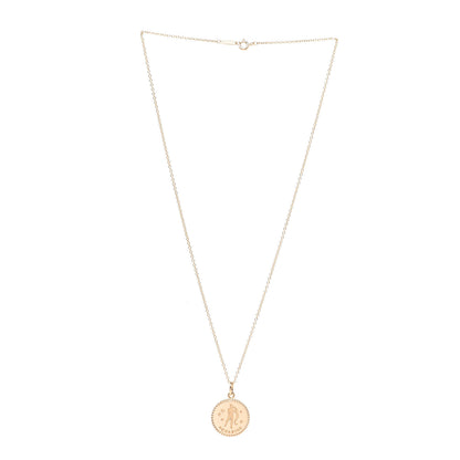 Tiffany 18K Yellow Gold Zodiac Aquarius Pendant Necklace 3 of 7