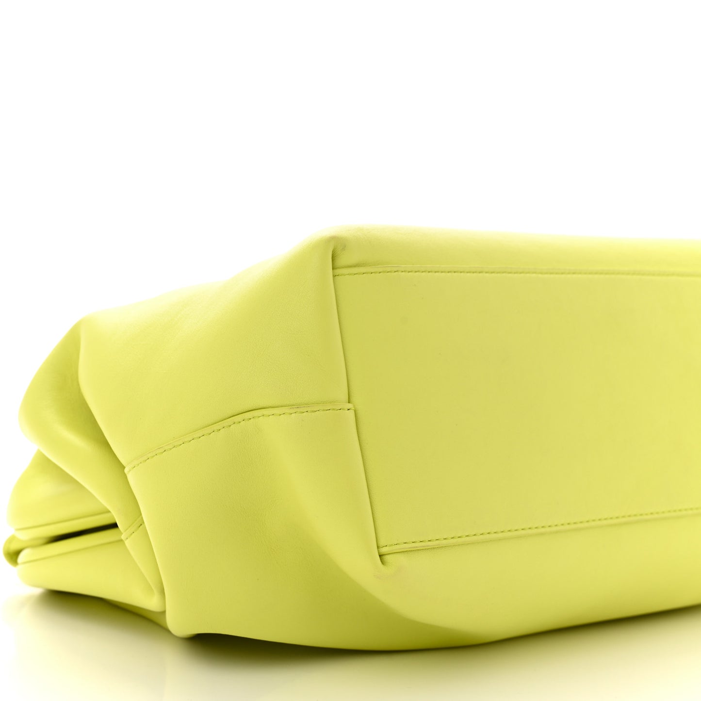 Calfskin Medium The Point Triangle Bag Seagrass