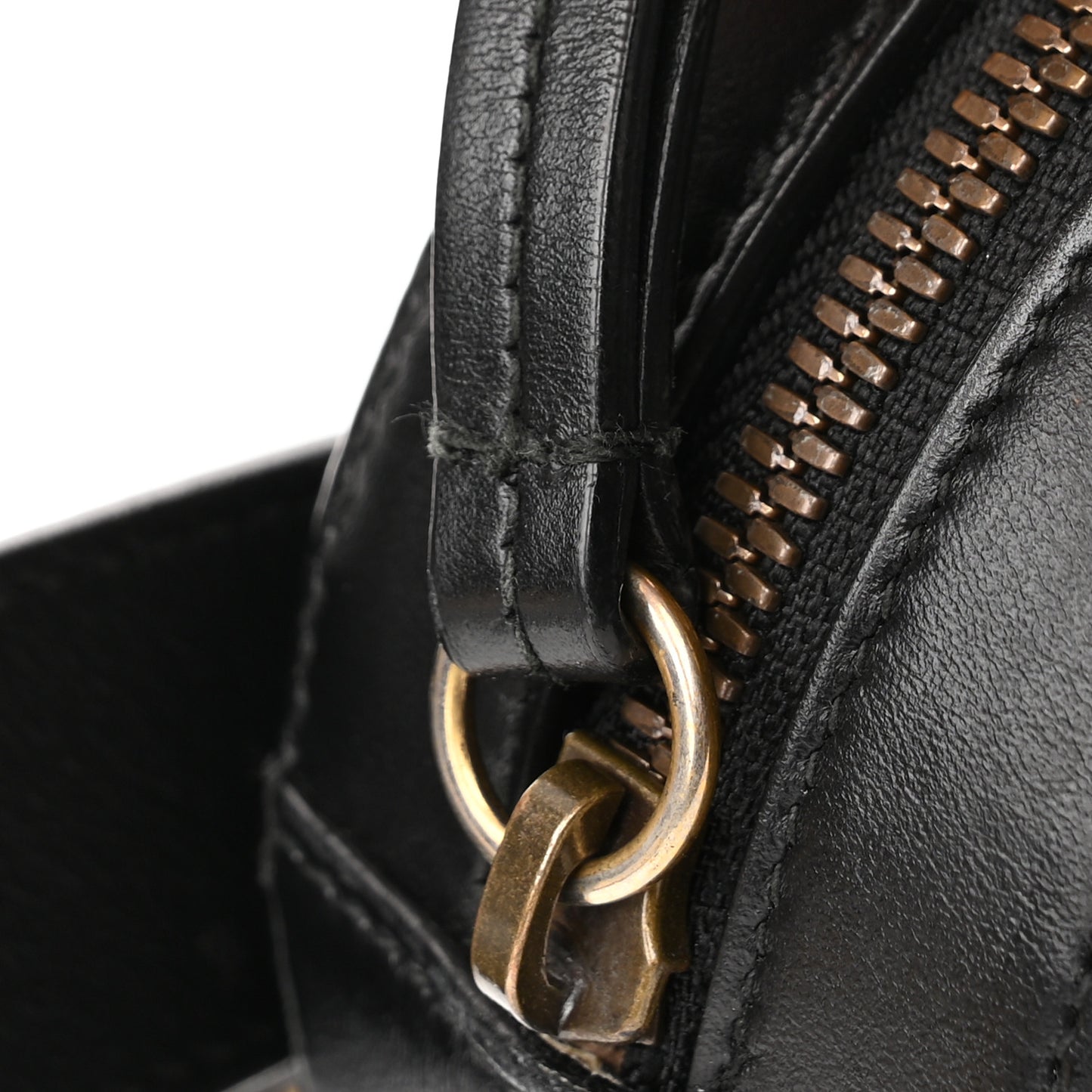 Calfskin Matelasse Animal Studs GG Marmont Belt Bag 85 34 Black
