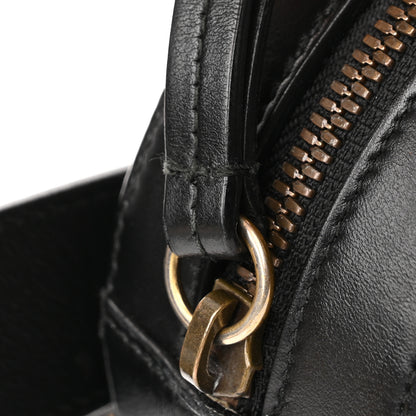 Gucci Calfskin Matelasse Animal Studs GG Marmont Belt Bag 85 34 Black 10 of 13