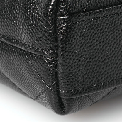 Chanel Caviar Quilted Coco Handle Clutch With Chain Black 9 of 11
