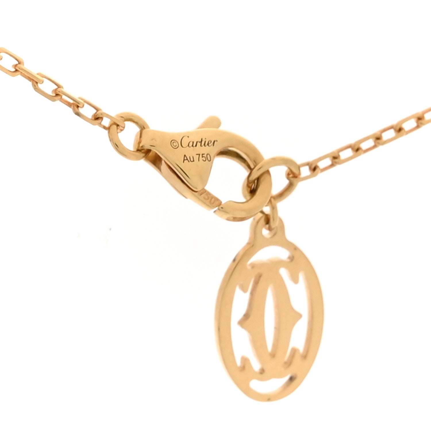 Cartier 18K Pink Gold Diamond SM D'Amour Pendant Necklace 4 of 6