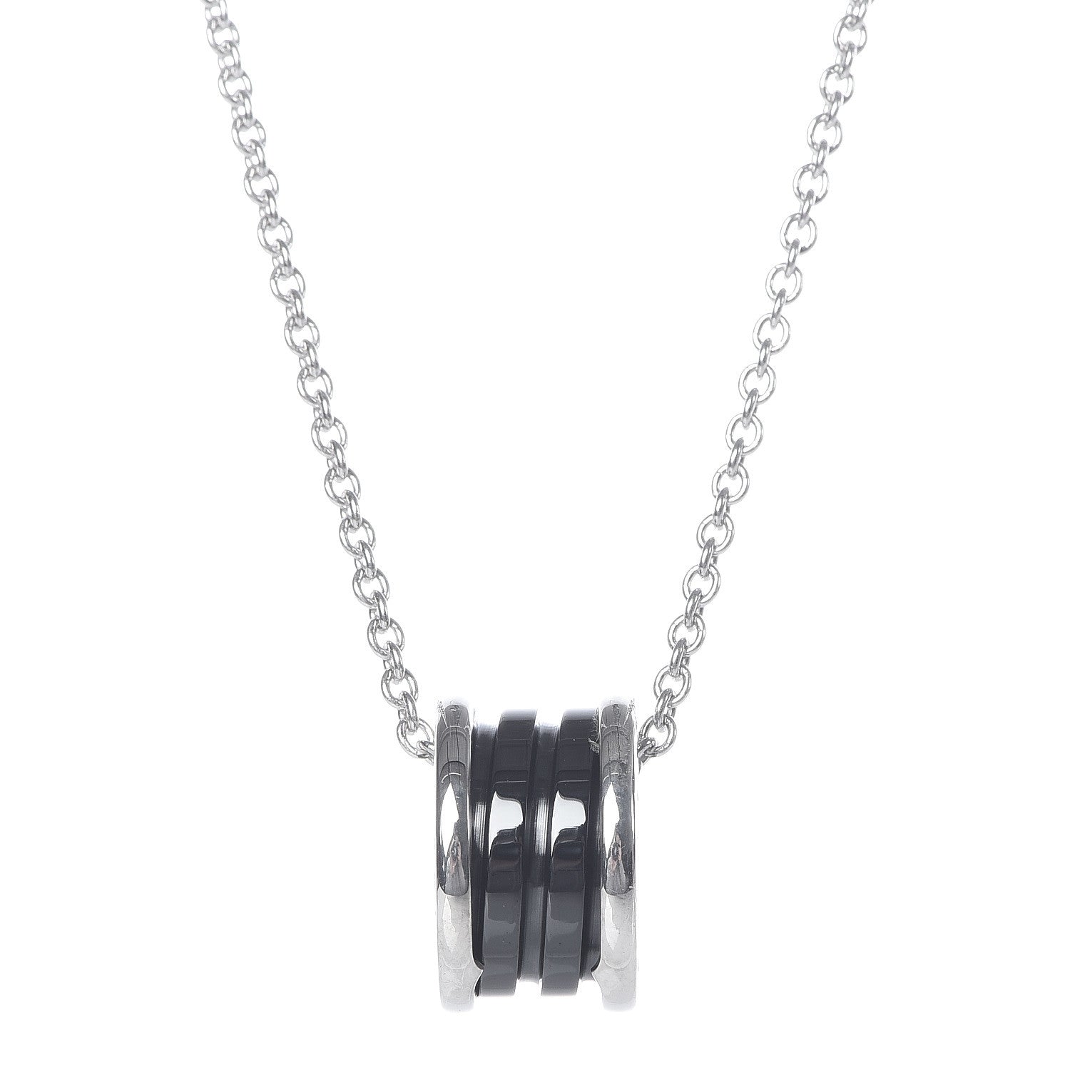 Bulgari Sterling Silver Ceramic Save The Children Pendant Necklace 5 of 10