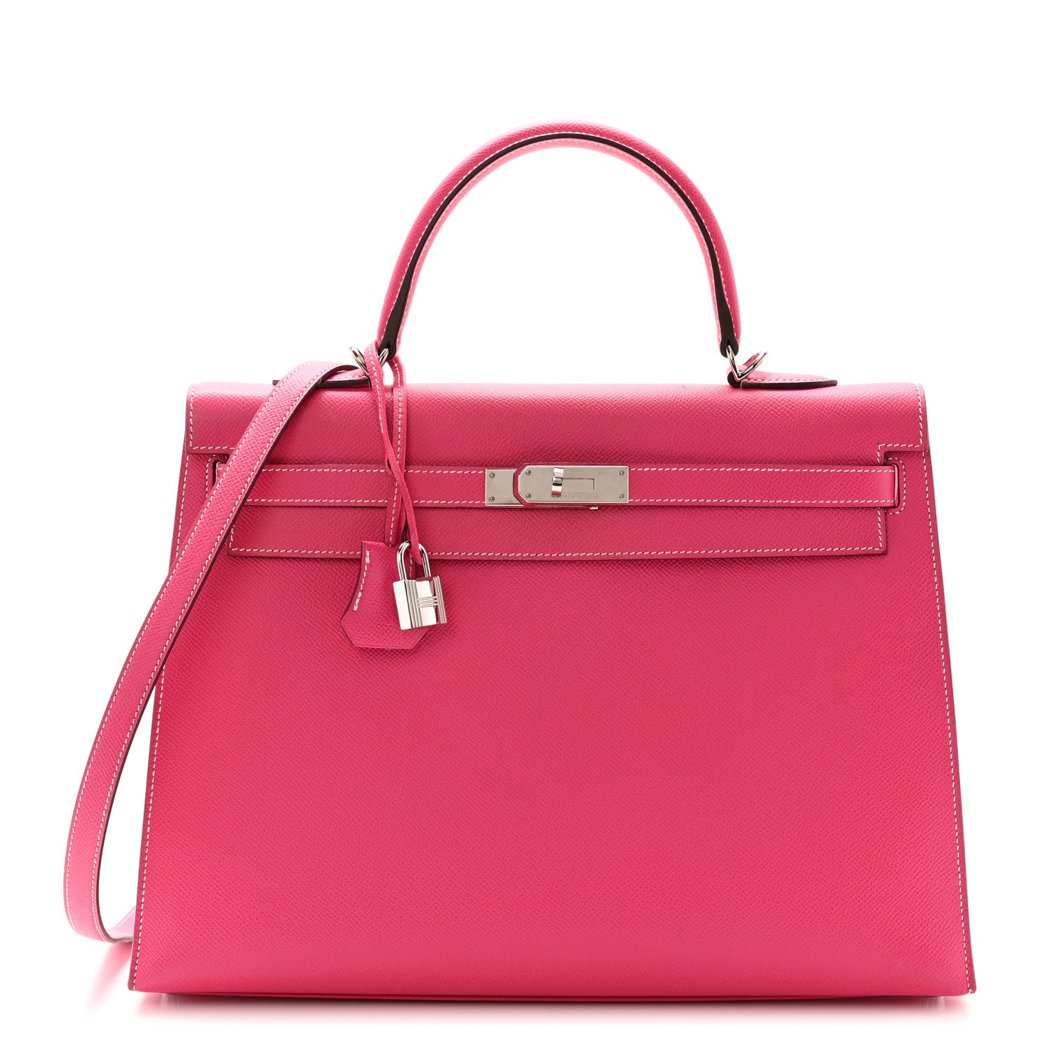 Hermes Epsom Kelly Sellier 35 Rose Tyrien 1 of 12