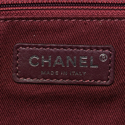 Chanel Striped Canvas Small Deauville Tote Beige 5 of 9
