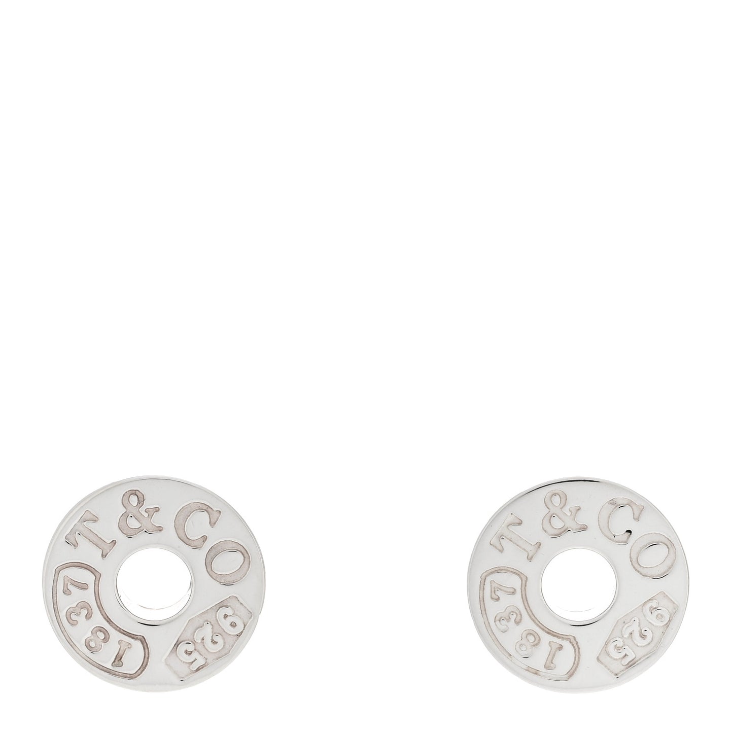 Sterling Silver 1837 Circle Earrings