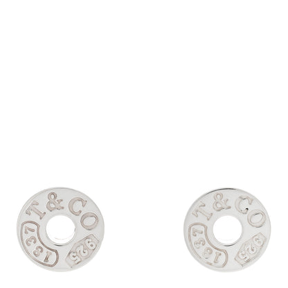 Tiffany Sterling Silver 1837 Circle Earrings 1 of 4