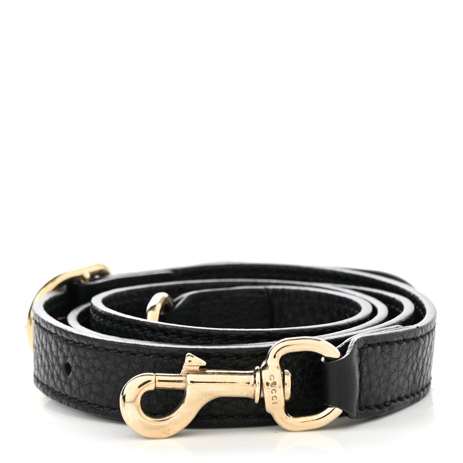 Gucci Calfskin Adjustable Shoulder Strap Black 1 of 3