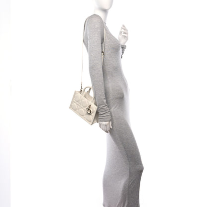 Christian Dior Calfskin Macrocannage Mini Book Tote Latte 2 of 11