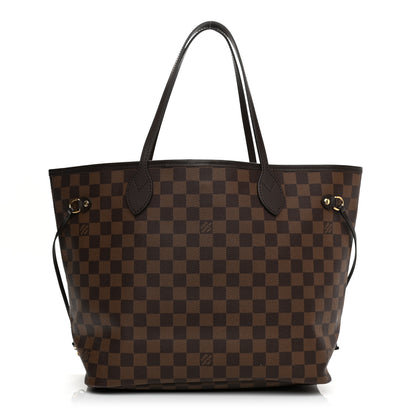 Louis Vuitton Damier Ebene Neo Neverfull MM Rose Ballerine 3 of 10