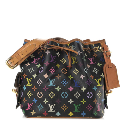 Louis Vuitton Monogram Multicolor Petit Noe Black 1 of 13