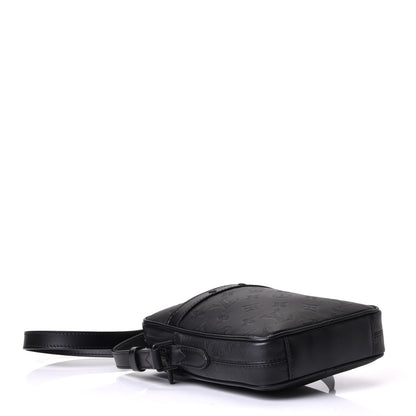 Louis Vuitton Calfskin Monogram Shadow Danube PM Black 3 of 6