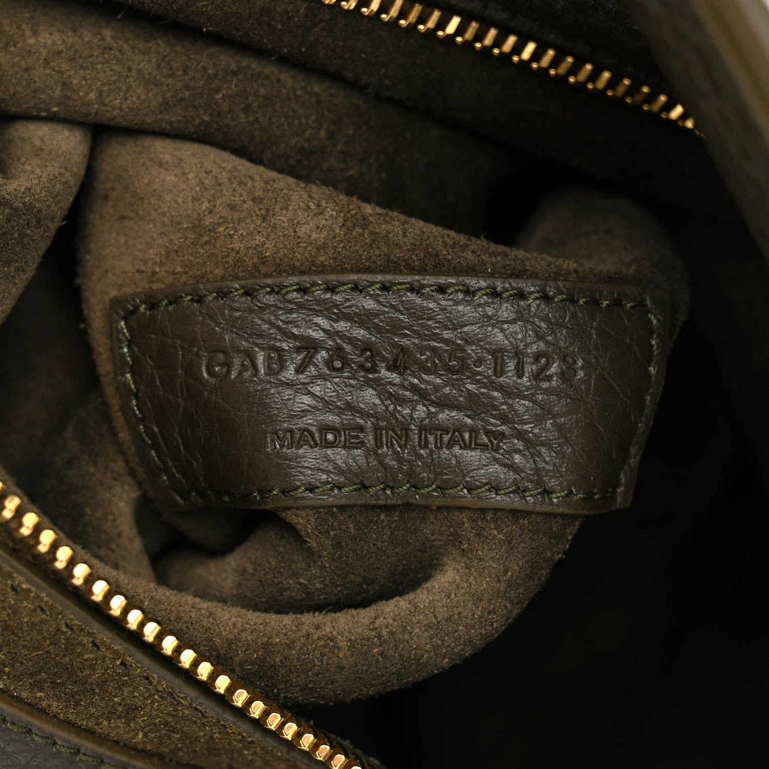 Saint Laurent Grained Deerskin Bea Tote Musk 7 of 10