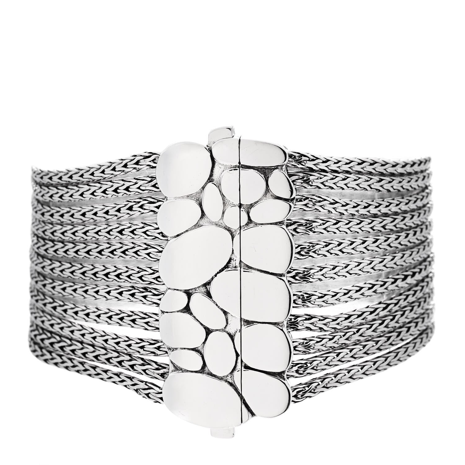 John Hardy Sterling Silver Kali Multi Row Chain Bracelet 1 of 4