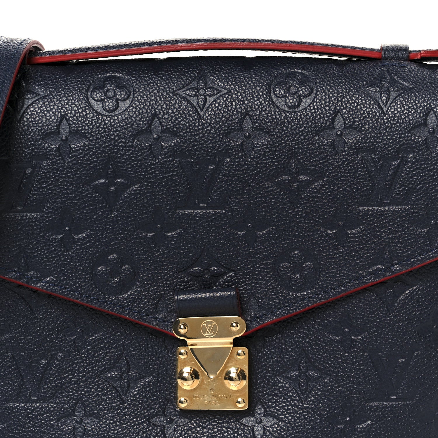 Louis Vuitton Empreinte Pochette Metis Marine Rouge 9 of 11