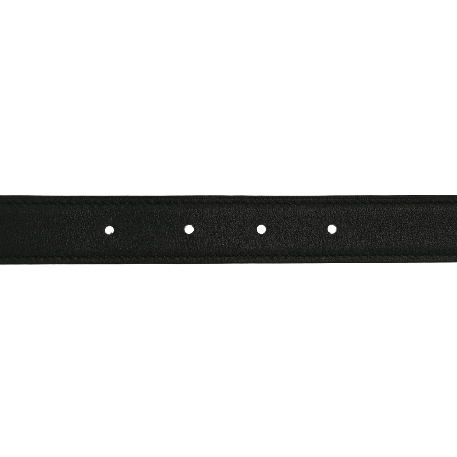 Hermes Swift Epsom 24mm H Cursives Belt 75 30 Black Etoupe 6 of 10