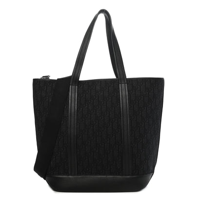 Christian Dior HOMME Oblique Grained Calfskin Tote Black 1 of 9