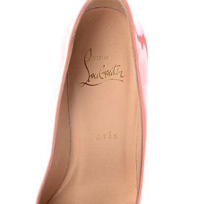 Christian Louboutin Patent Pigalle Follies 100 Pumps 35.5 Flamingo 8 of 11