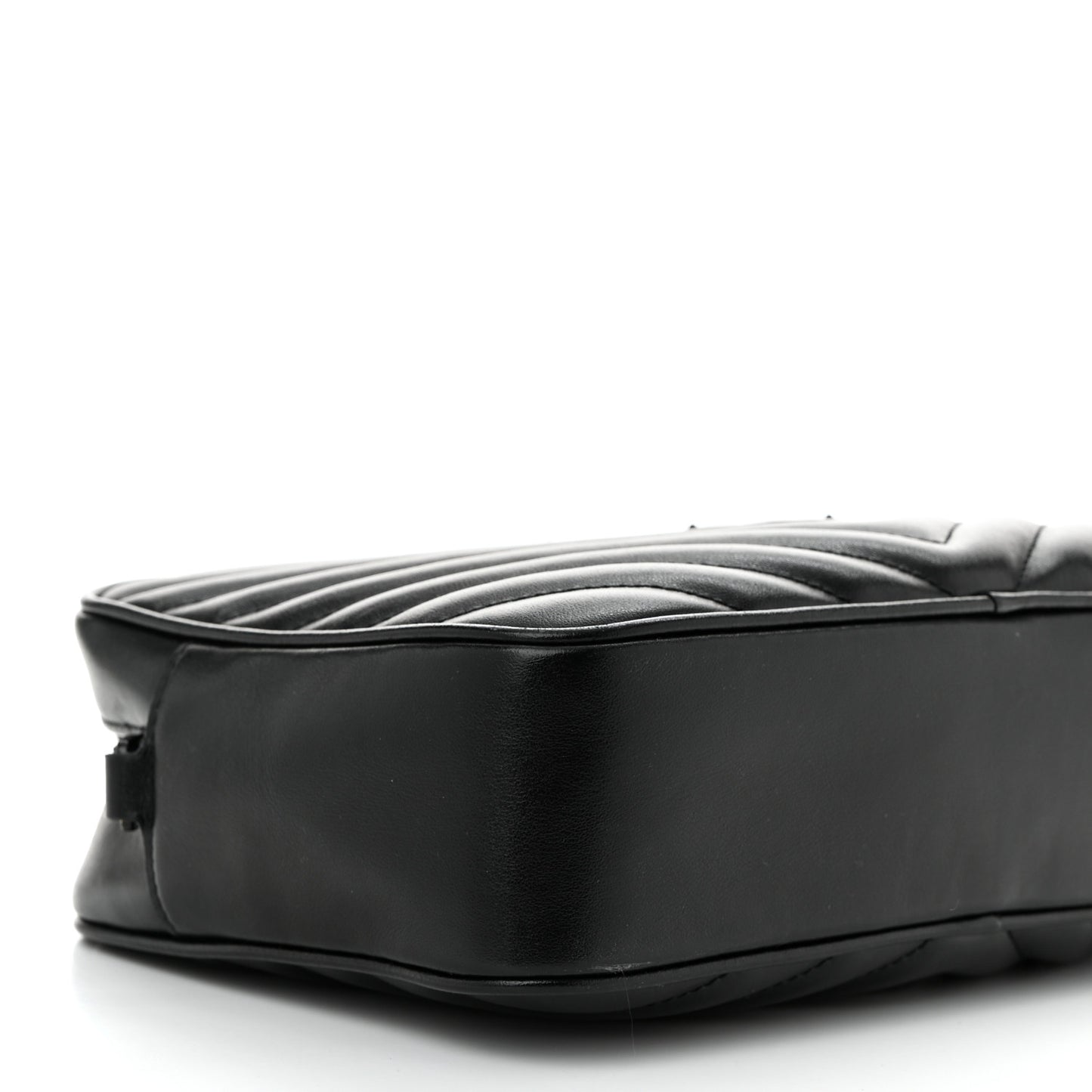 Calfskin Matelasse Monogram Monochrome Lou Camera Bag Black