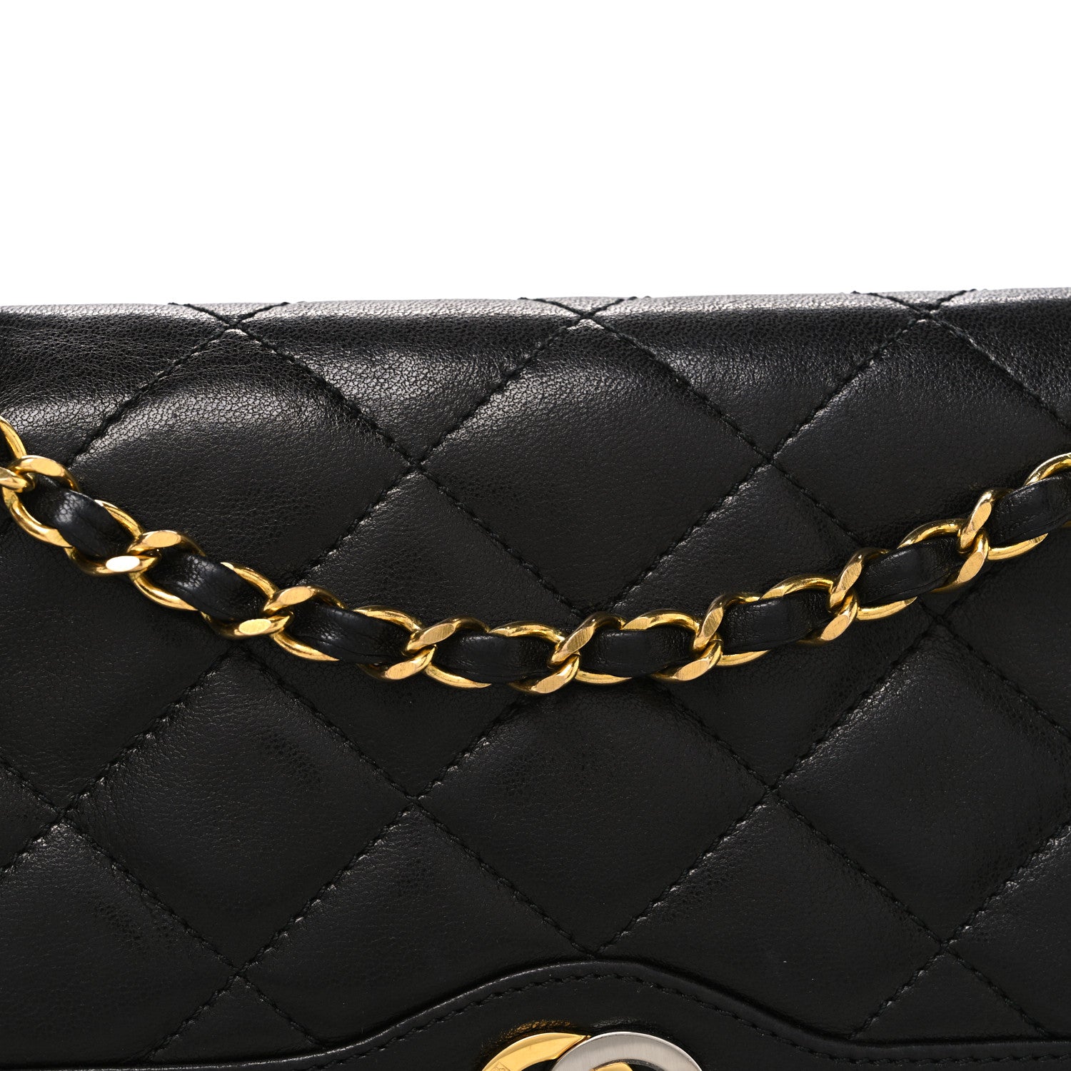 Chanel Lambskin Quilted Medium Single Flap Black 9 of 12