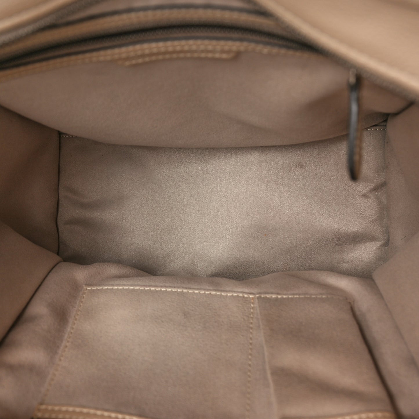 Drummed Calfskin Mini Luggage Dune