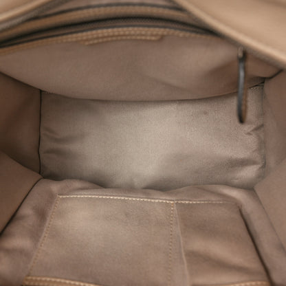 Celine Drummed Calfskin Mini Luggage Dune 5 of 12