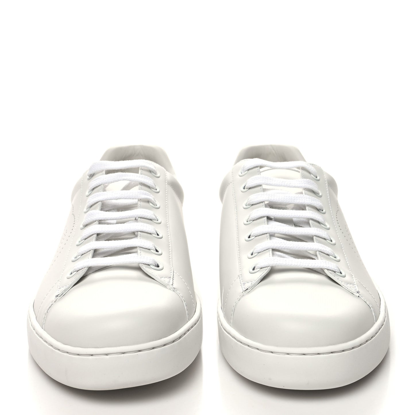 Calfskin Interlocking G Perforated Mens Ace Sneakers 11 White Grey Sky