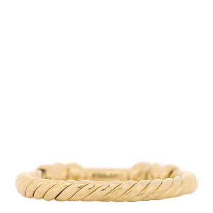David Yurman 18K Yellow Gold Diamond Petite Helena Wrap Ring 54 6.75 3 of 4