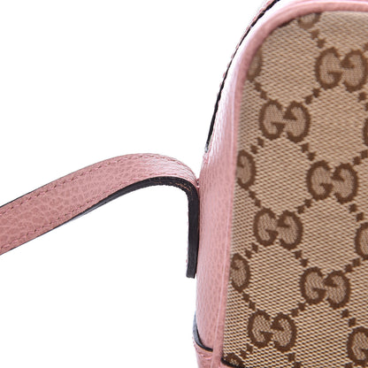 Gucci Monogram Mini Bree Messenger Bag Beige Soft Pink 10 of 10
