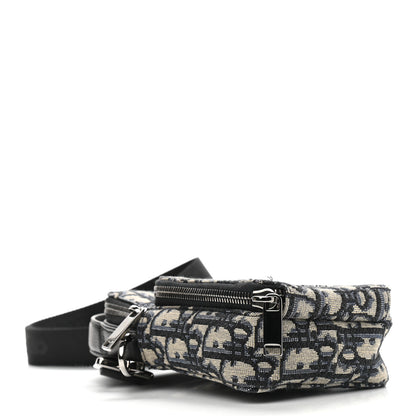 Christian Dior Oblique Crossbody Bag Blue 5 of 10