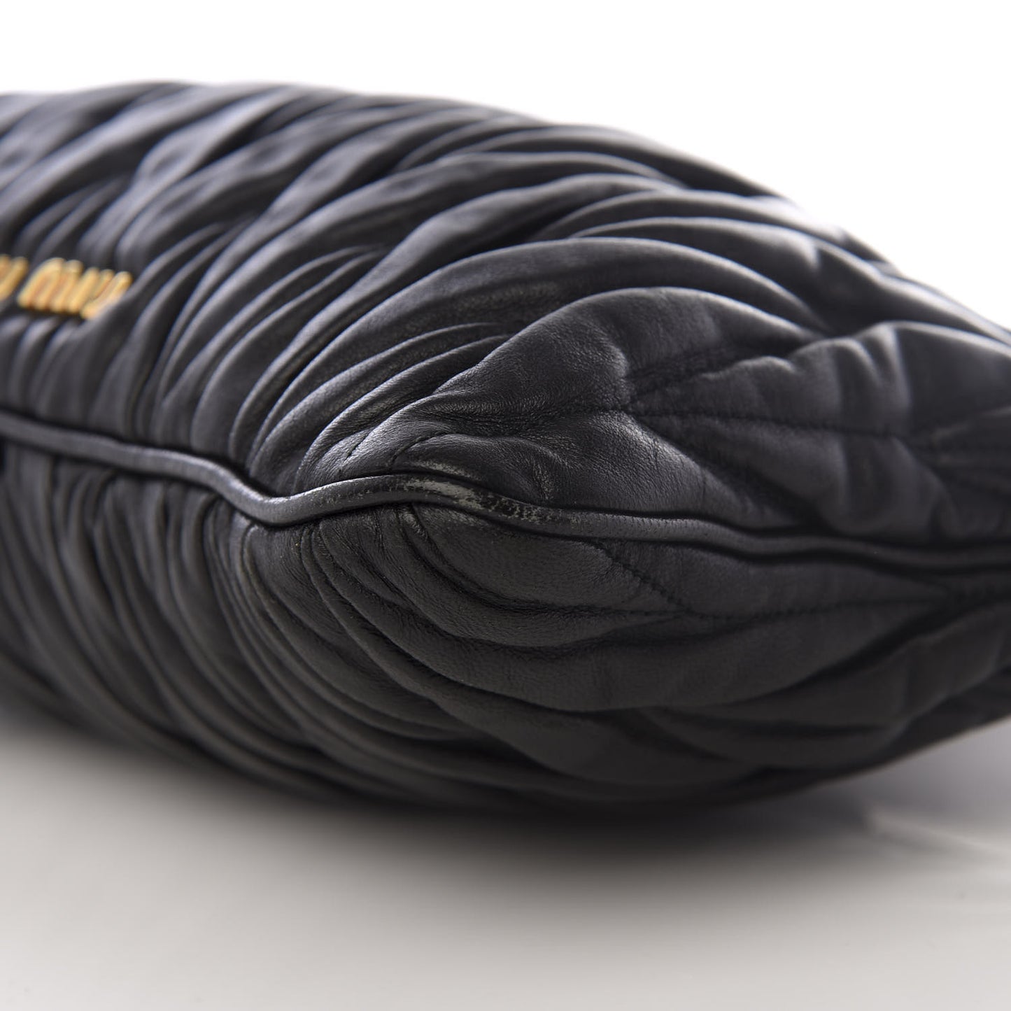 Nappa Matelasse Crossbody Clutch Black