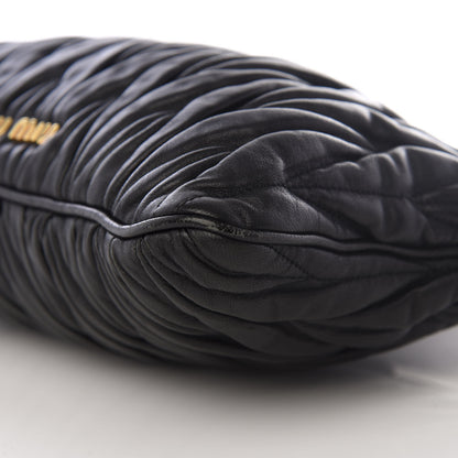 Miu Miu Nappa Matelasse Crossbody Clutch Black 6 of 8