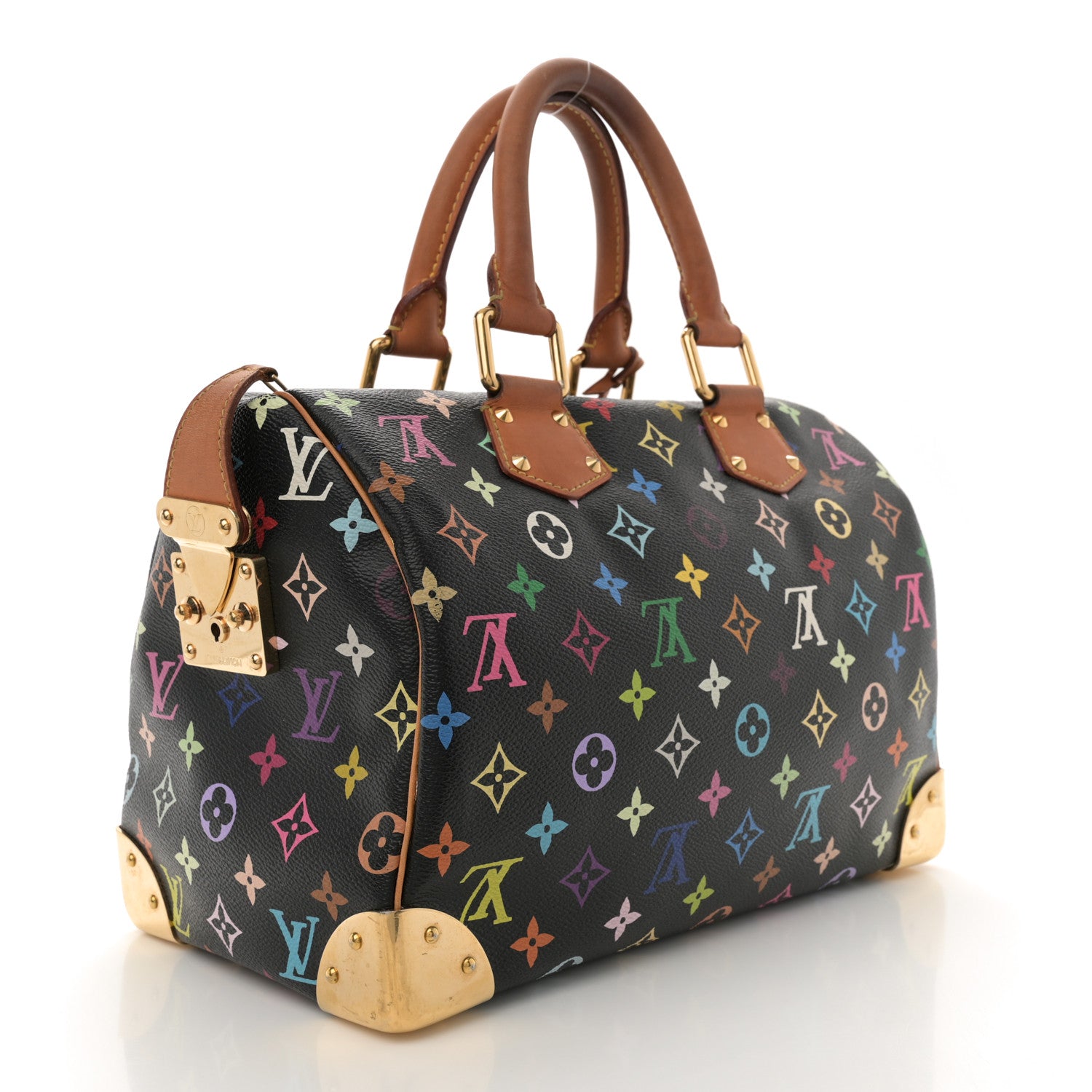 Louis Vuitton Monogram Multicolor Speedy 30 Black 3 of 11