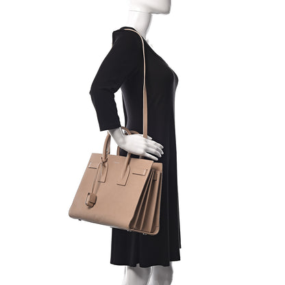 Saint Laurent Grained Calfskin Small Sac De Jour Nude Powder 2 of 13
