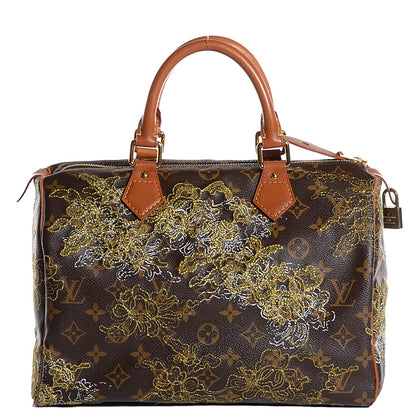 Louis Vuitton Monogram Dentelle Speedy 30 Gold 1 of 7