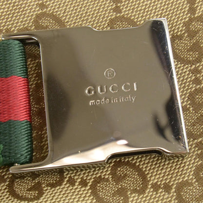 Gucci GG Monogram Web Double Pocket Belt Bag Ebony 7 of 10