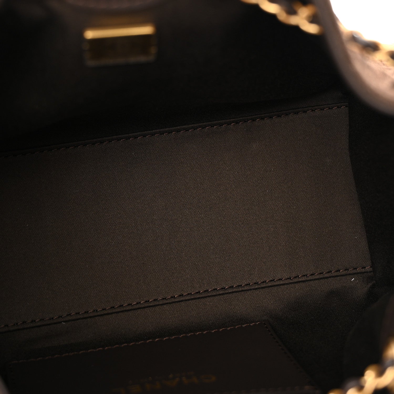 Chanel Suede Quilted Mini Chanel 25 Handbag Dark Brown 5 of 11