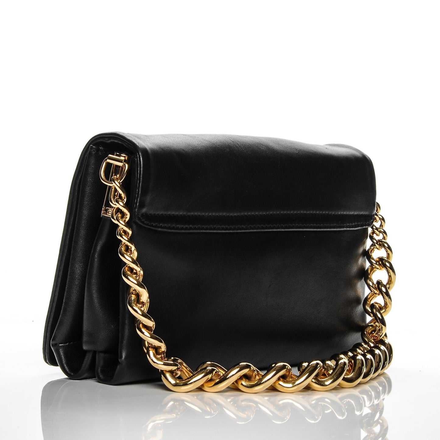 Nappa Palazzo Sultan Shoulder Bag Black