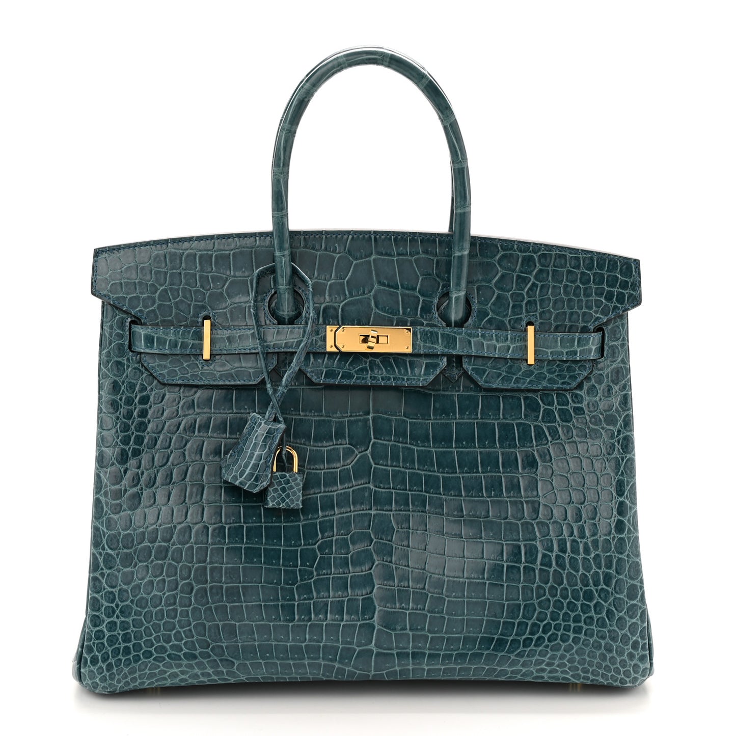 Shiny Porosus Crocodile Birkin 35 Colvert