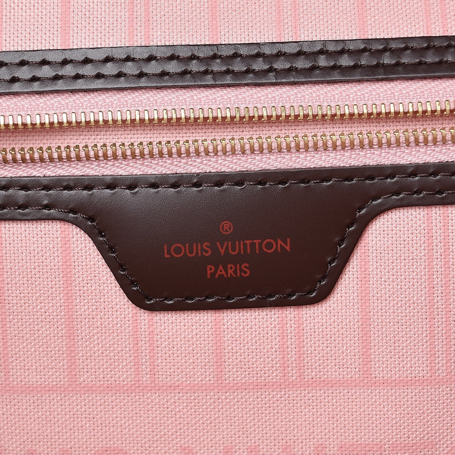 Louis Vuitton Damier Ebene Neo Neverfull MM Rose Ballerine 7 of 11