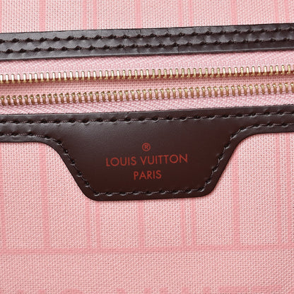 Louis Vuitton Damier Ebene Neo Neverfull MM Rose Ballerine 7 of 11