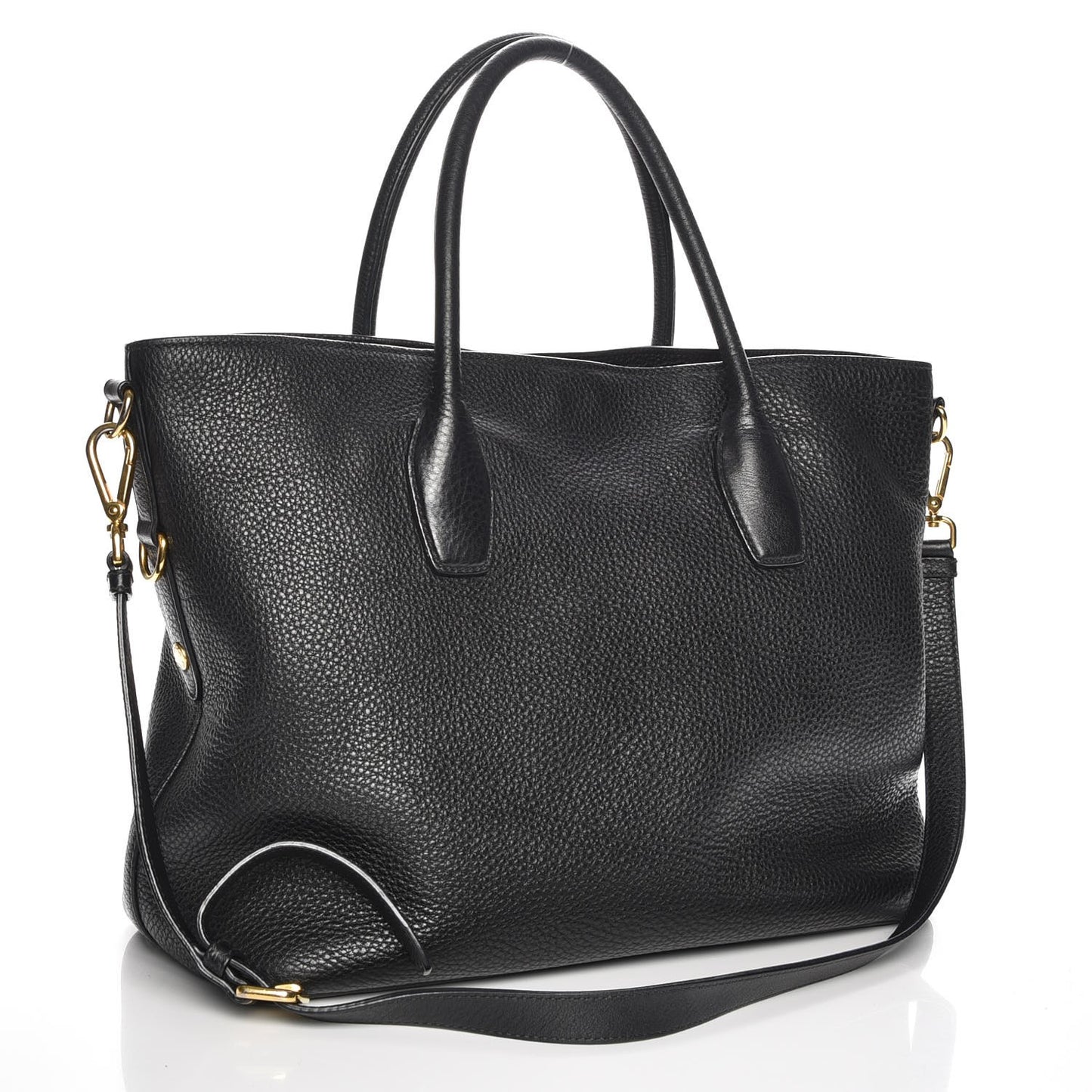 Vitello Daino Tote Nero Black