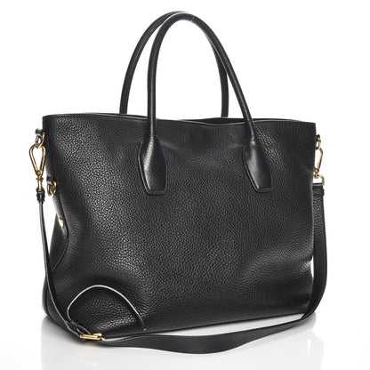 Prada Vitello Daino Tote Nero Black 4 of 8